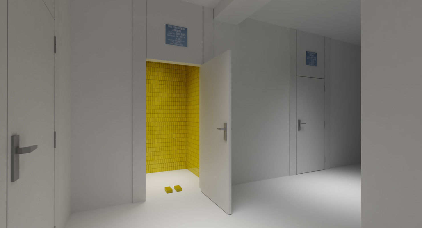 Fort Knox Bullion Depository 3D model_10