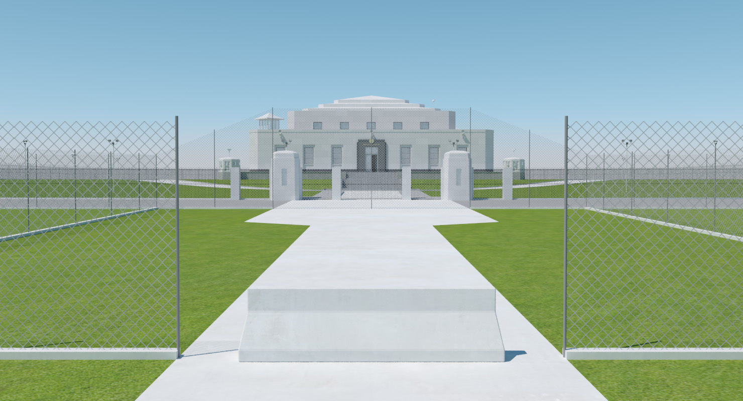 Fort Knox Bullion Depository 3D model_2