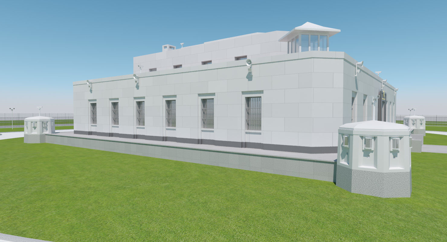 Fort Knox Bullion Depository 3D model_11