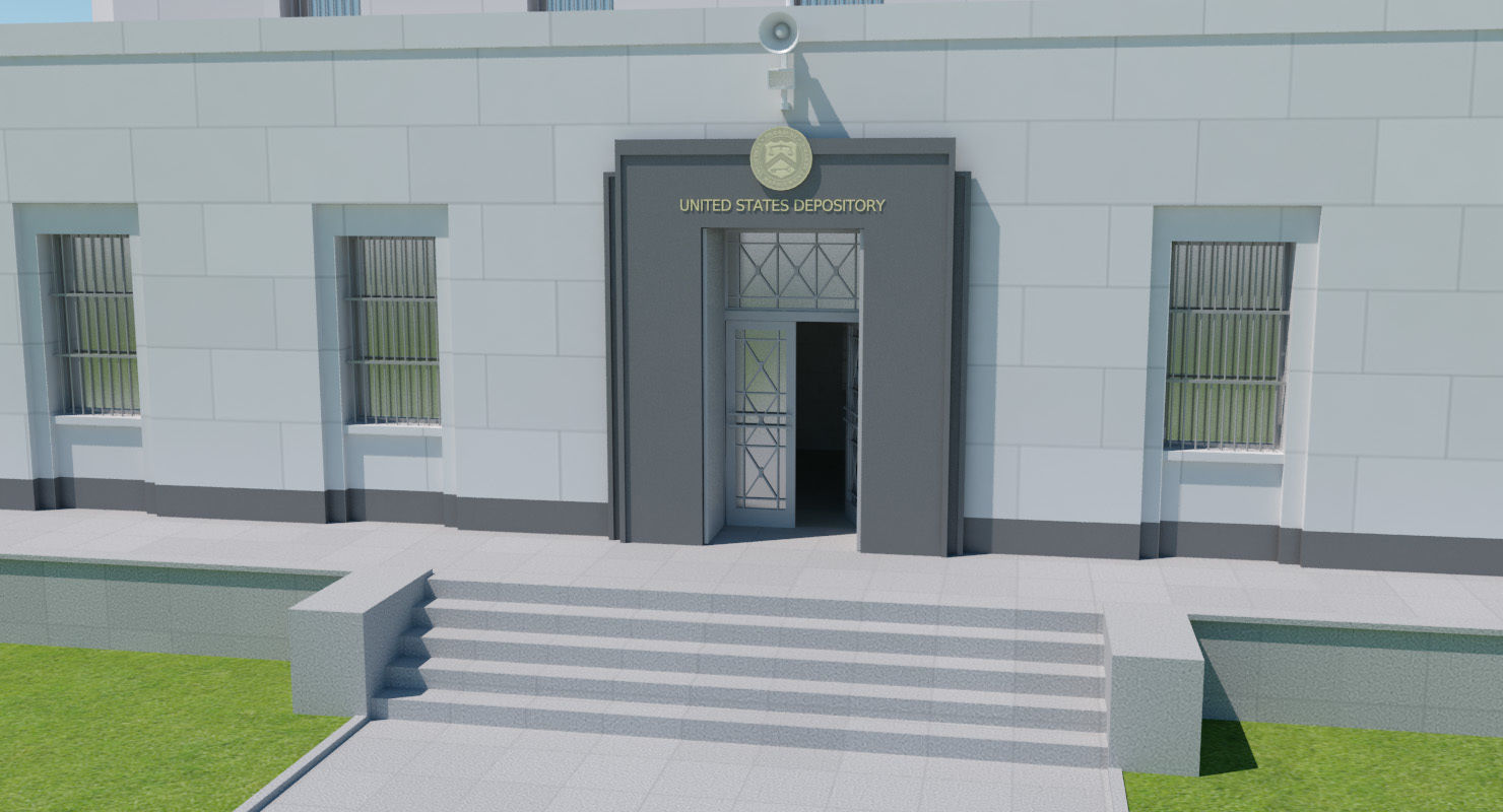 Fort Knox Bullion Depository 3D model_5