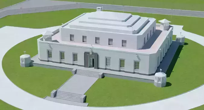 Fort Knox Bullion Depository 3D model
