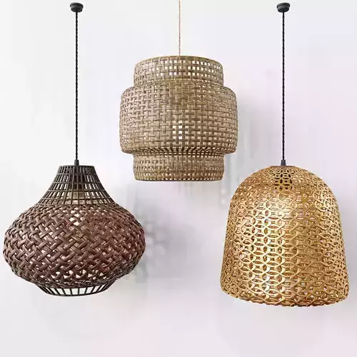 RotanLamp gold pendant lamp