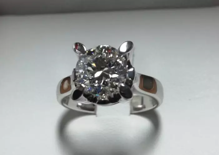 Jewelry Set Ring Neackle Round stone Parure Set05 3D print model_0