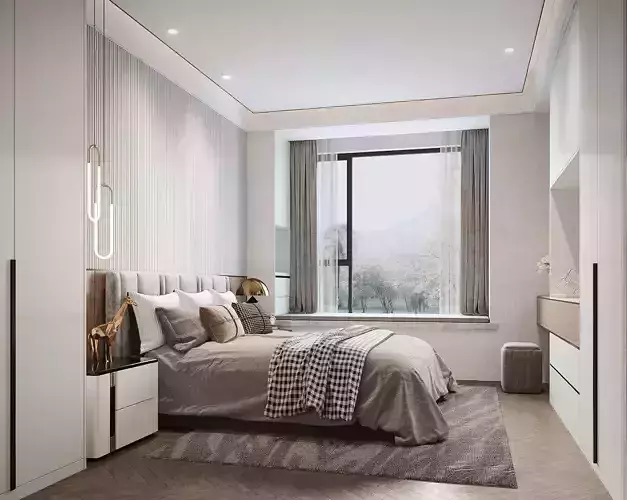 Modern bedroom 3D model