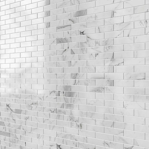 Carrara 1  2x2 Marble Tile 3D model