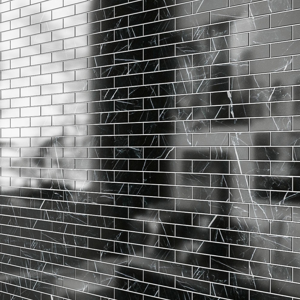 Carrara 1  2x2 Marble Tile 3D model_2