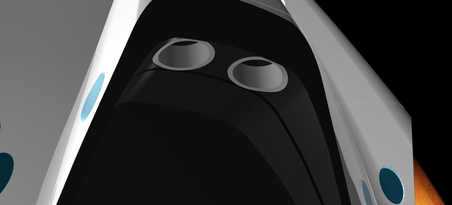 DRAGON V2 SPACE CAPSULE  ANIMATED 3D model_20