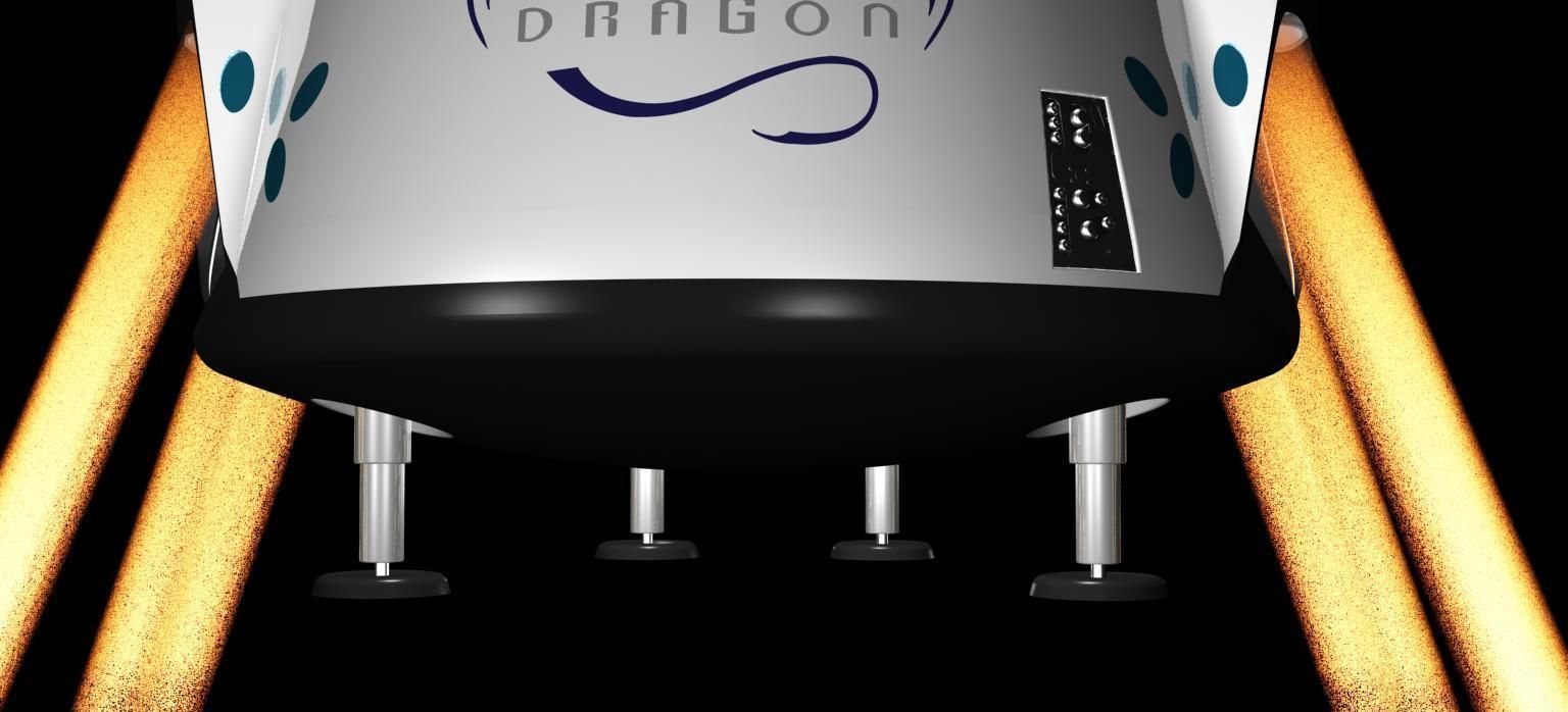 DRAGON V2 SPACE CAPSULE  ANIMATED 3D model_8