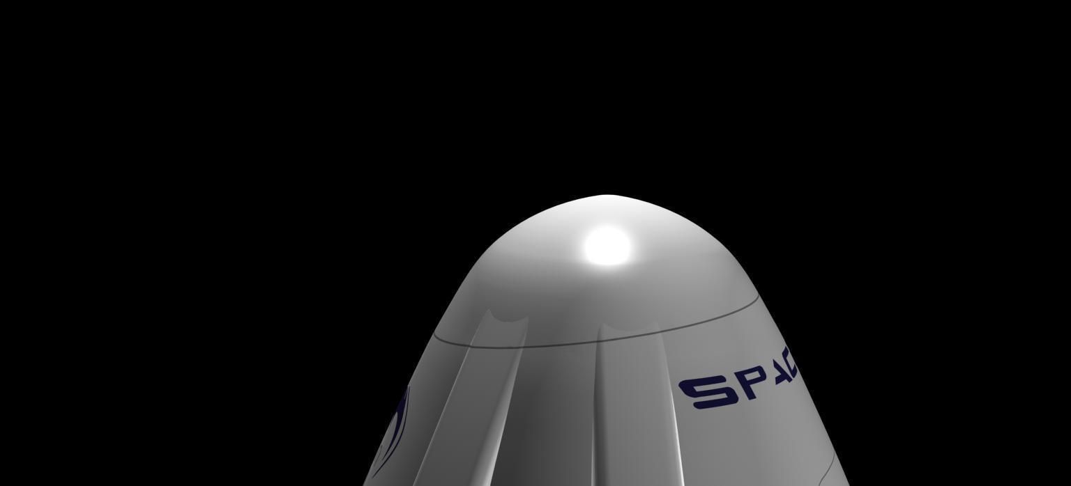 DRAGON V2 SPACE CAPSULE  ANIMATED 3D model_12