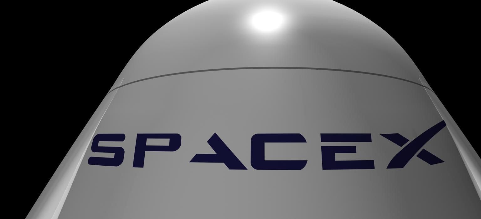 DRAGON V2 SPACE CAPSULE  ANIMATED 3D model_11