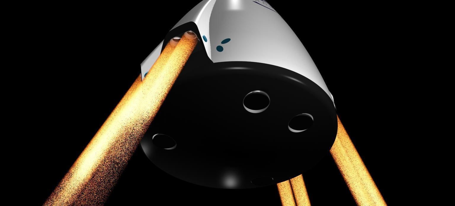 DRAGON V2 SPACE CAPSULE  ANIMATED 3D model_18