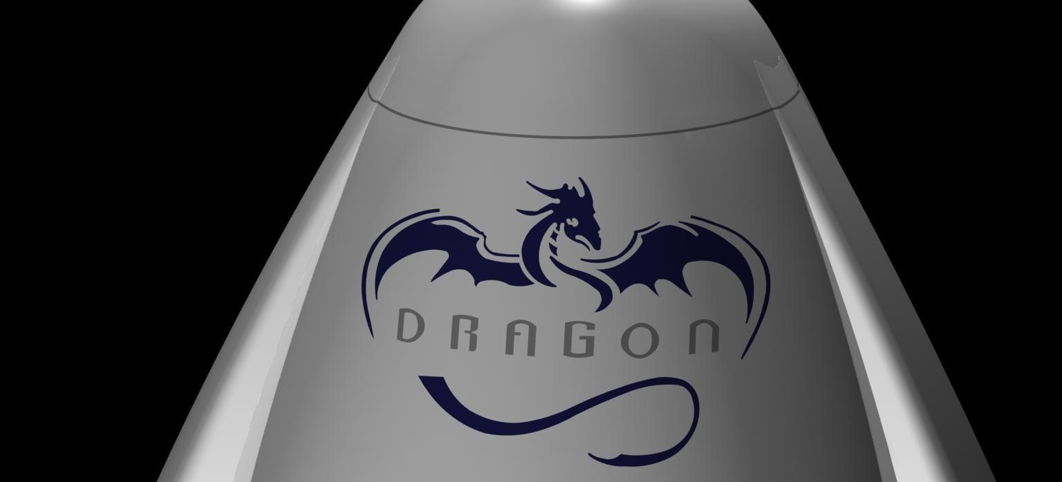 DRAGON V2 SPACE CAPSULE  ANIMATED 3D model_14