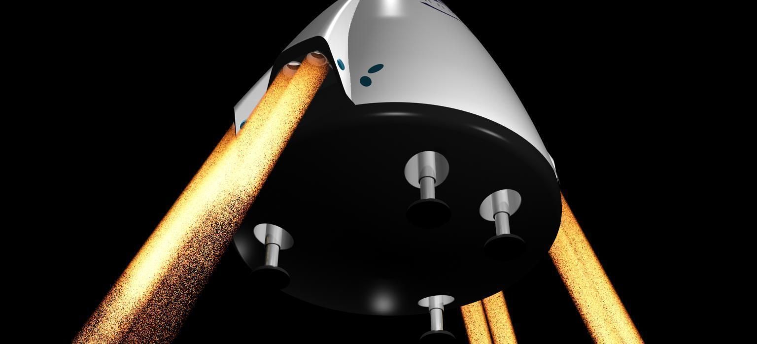 DRAGON V2 SPACE CAPSULE  ANIMATED 3D model_15