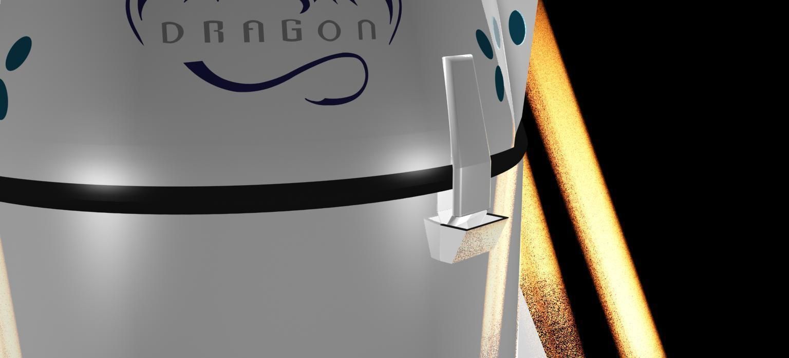DRAGON V2 SPACE CAPSULE  ANIMATED 3D model_27