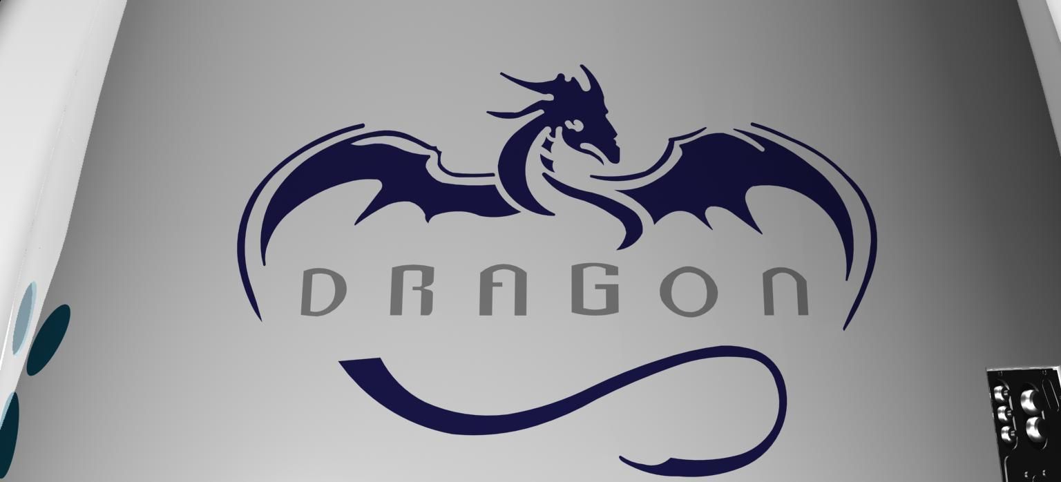 DRAGON V2 SPACE CAPSULE  ANIMATED 3D model_34