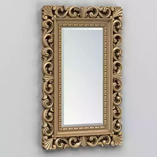 Rectangle mirror frame 010 3D model