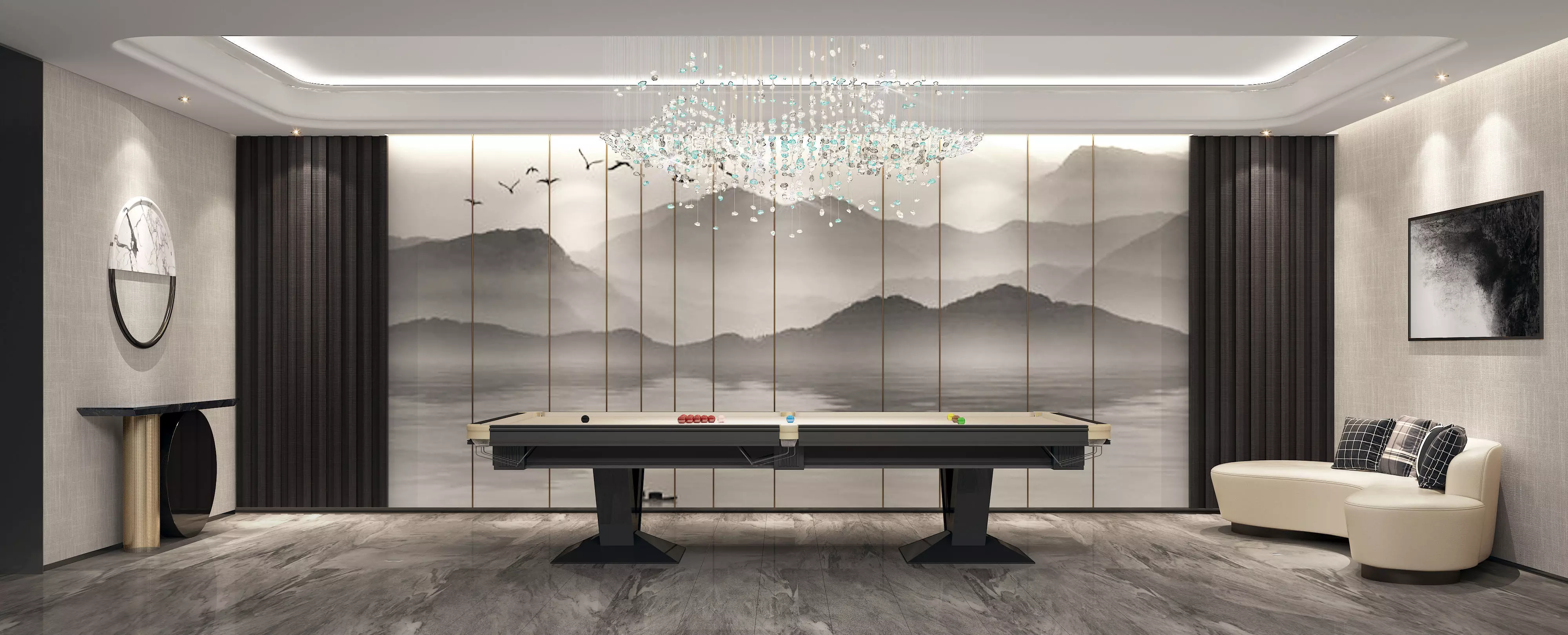 billiard room 3D model_0