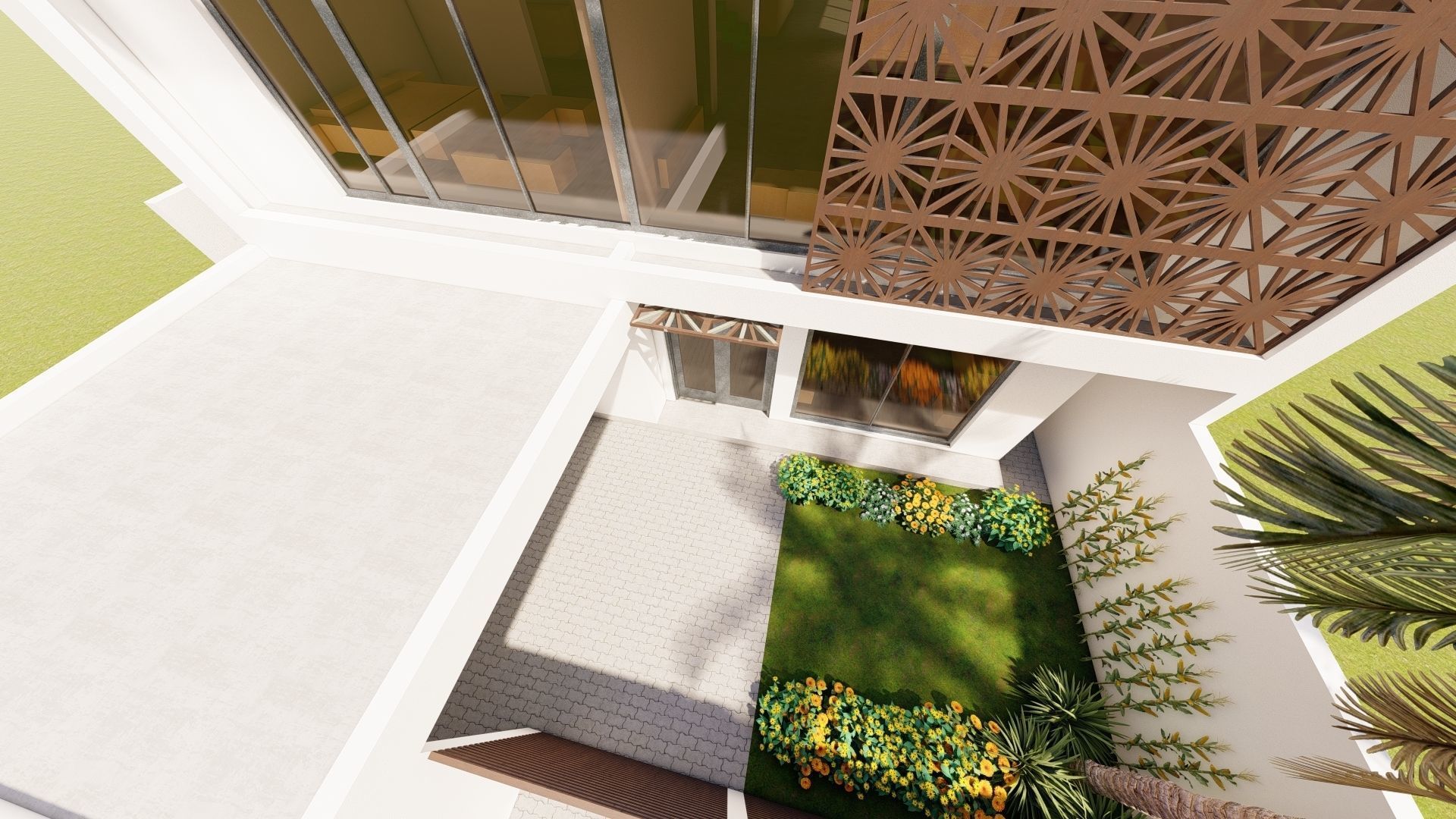 Urban House Concept 3D model_1