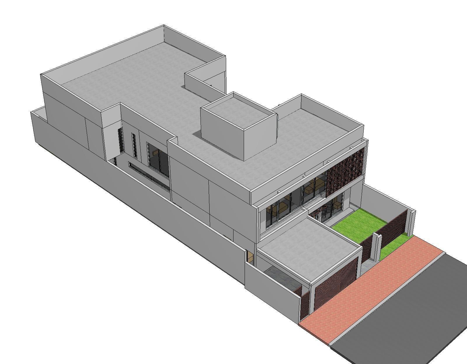 Urban House Concept 3D model_5