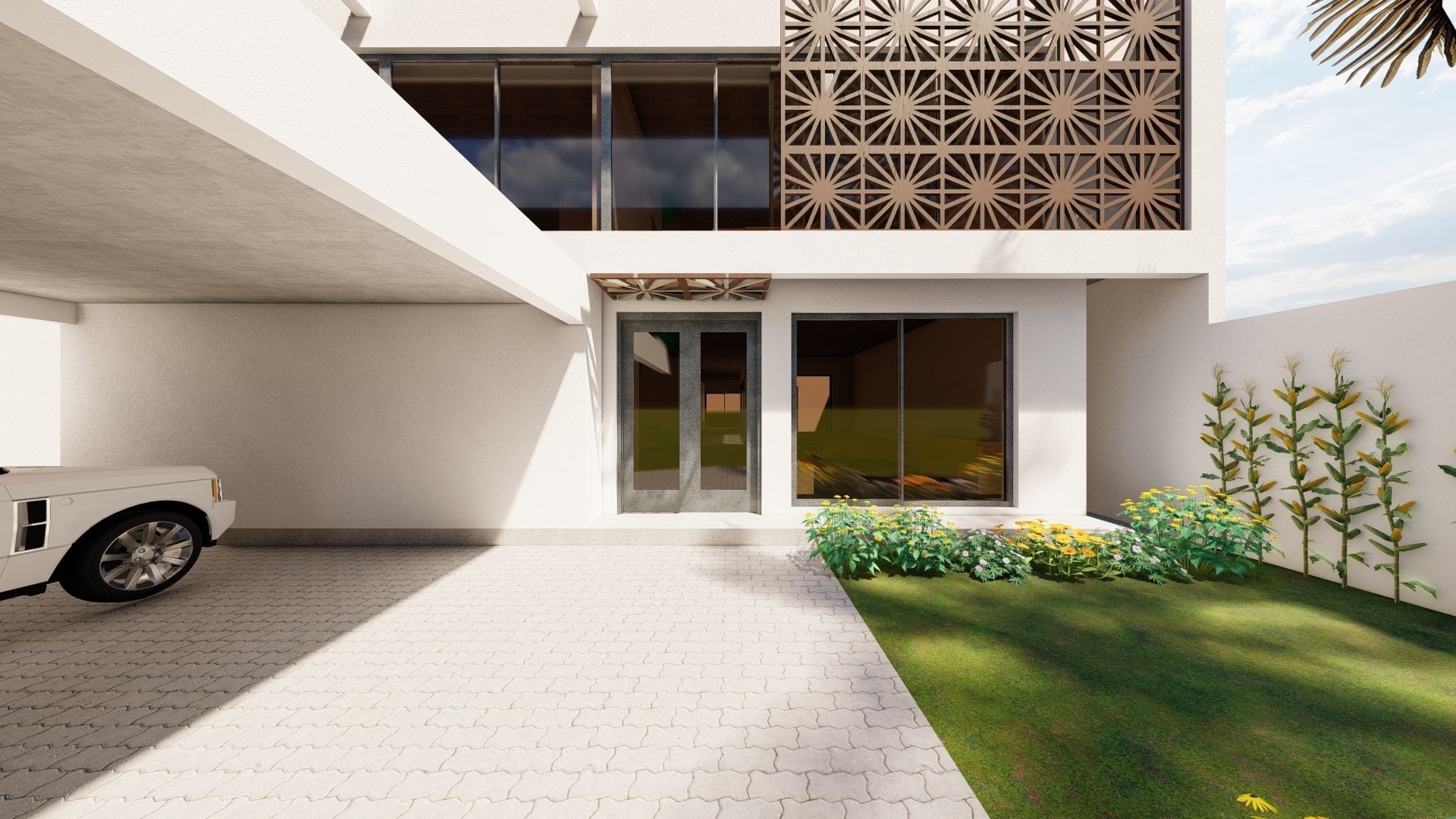 Urban House Concept 3D model_2