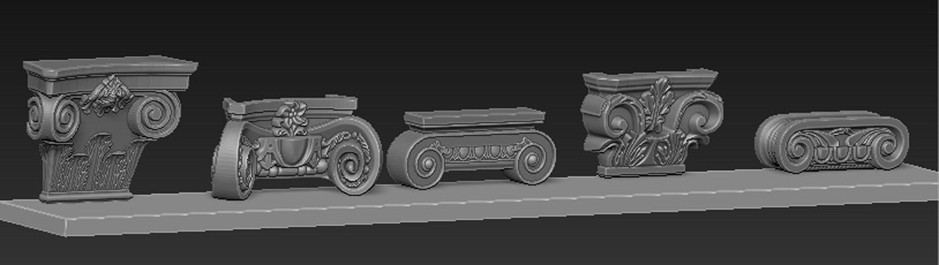 Pack Columns Collection 3d model 3D print model_7