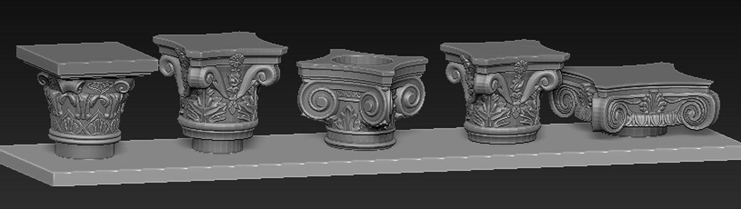 Pack Columns Collection 3d model 3D print model_5