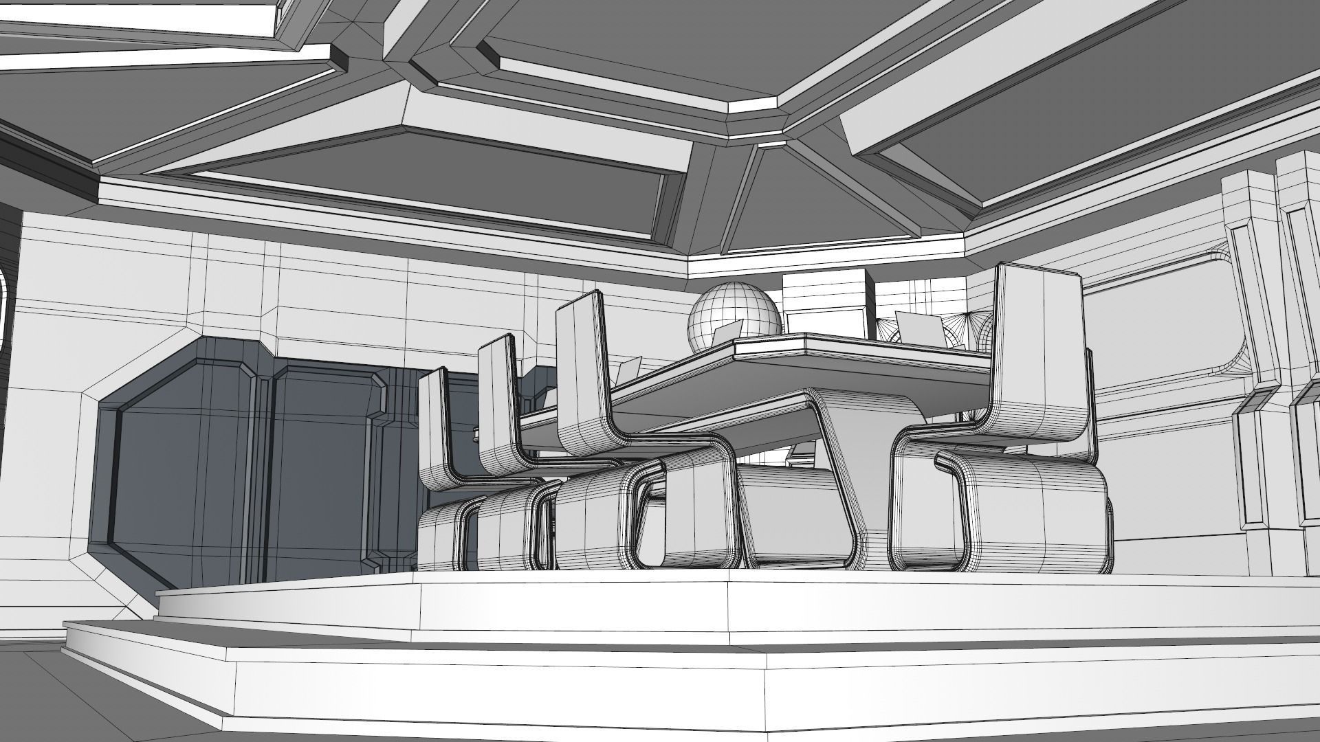 Sci Fi Meeting Room 3D model_14