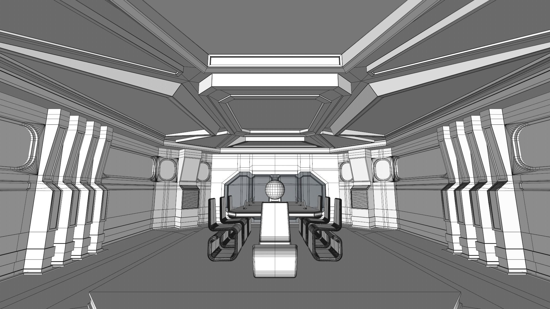 Sci Fi Meeting Room 3D model_18