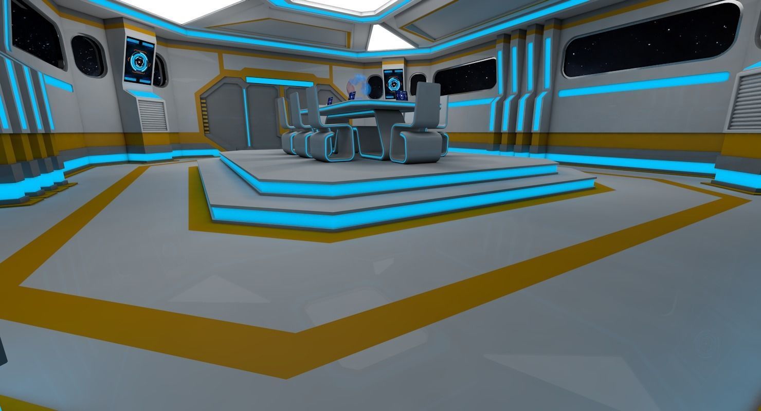 Sci Fi Meeting Room 3D model_5