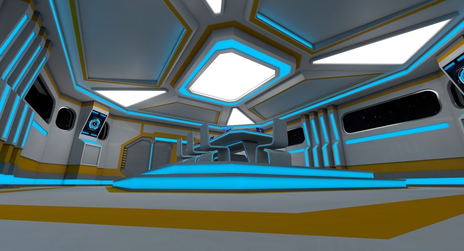 Sci Fi Meeting Room 3D model_9