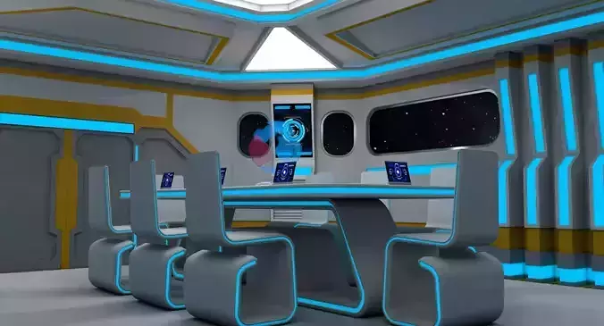 Sci Fi Meeting Room 3D model