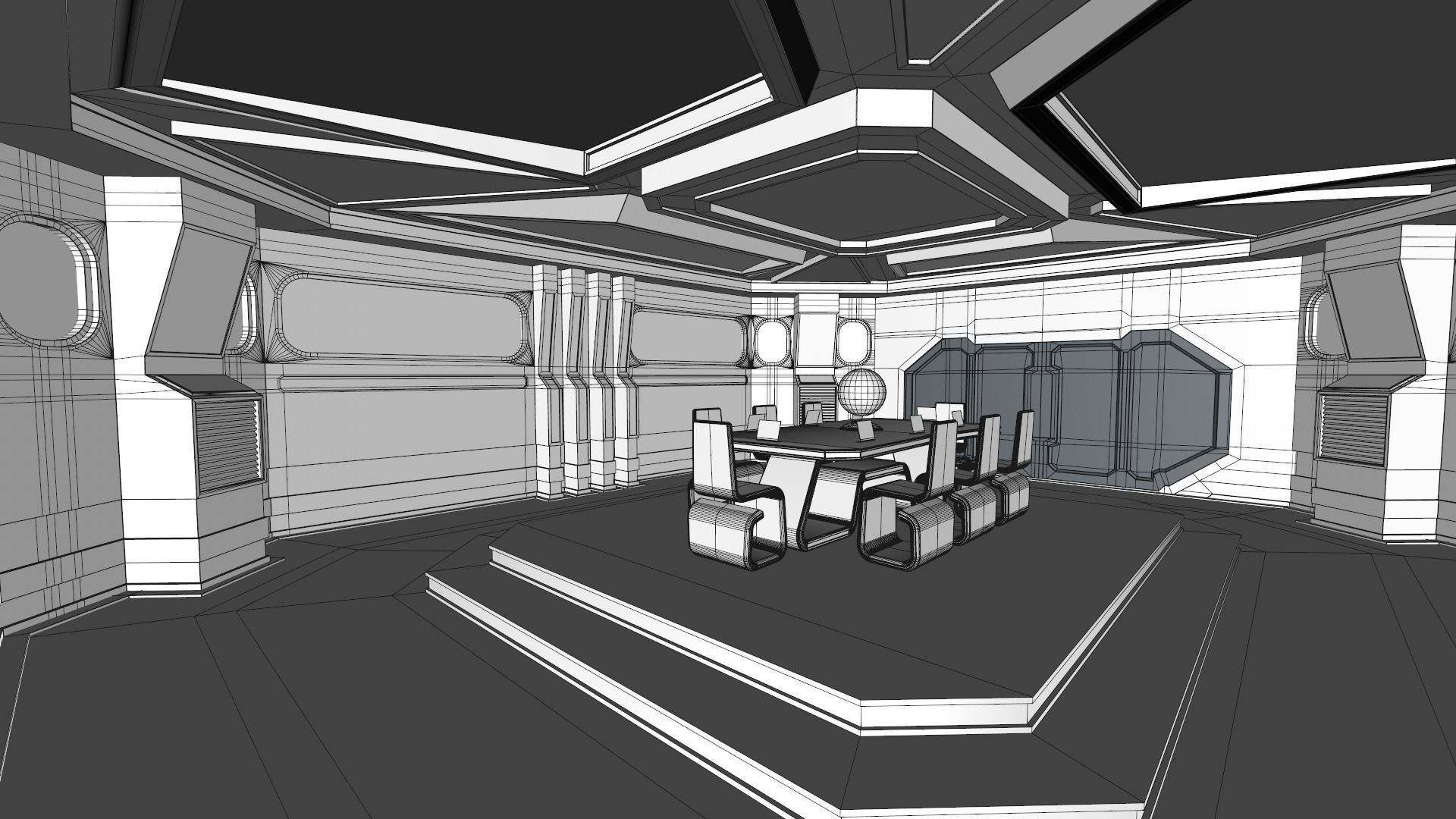 Sci Fi Meeting Room 3D model_17