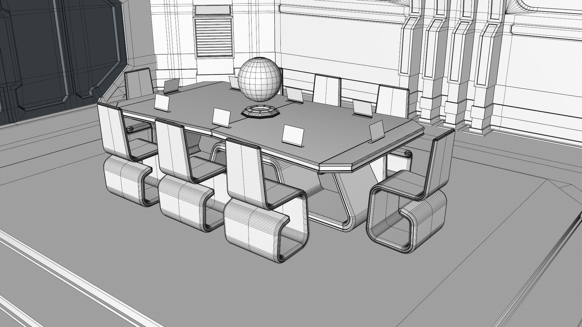 Sci Fi Meeting Room 3D model_11