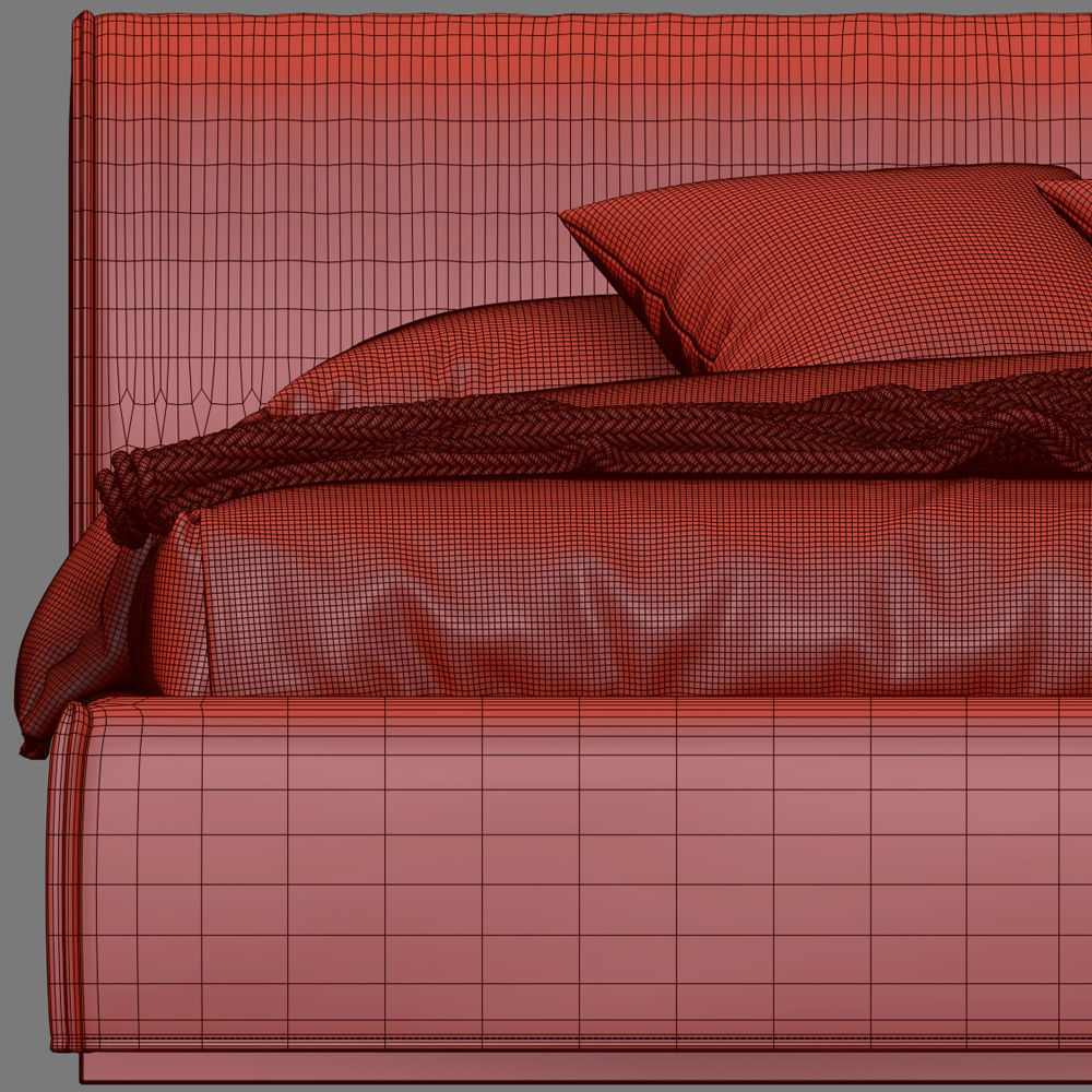 Ditre Italia MONOLITH bed 3D model_5