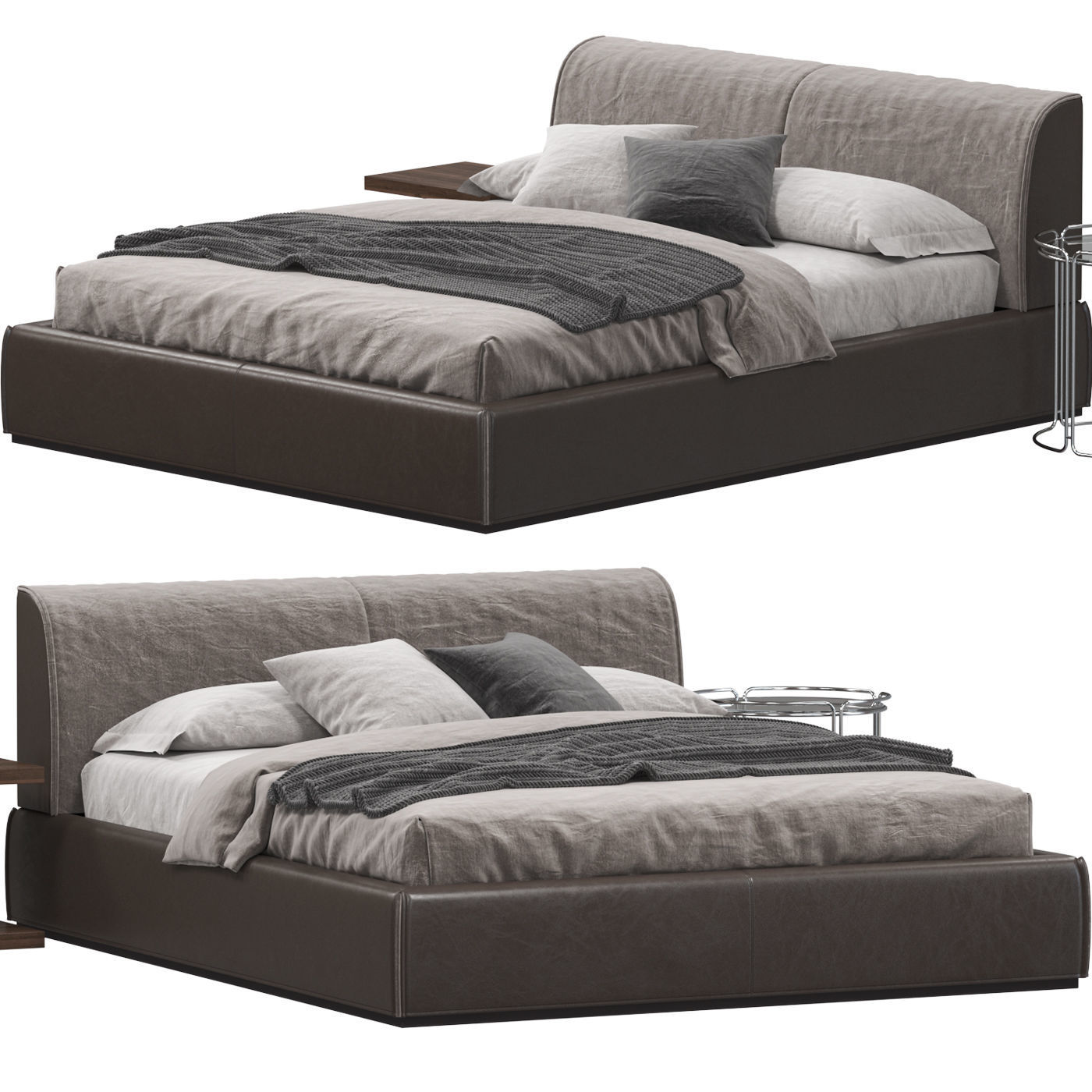 Ditre Italia MONOLITH bed 3D model_4