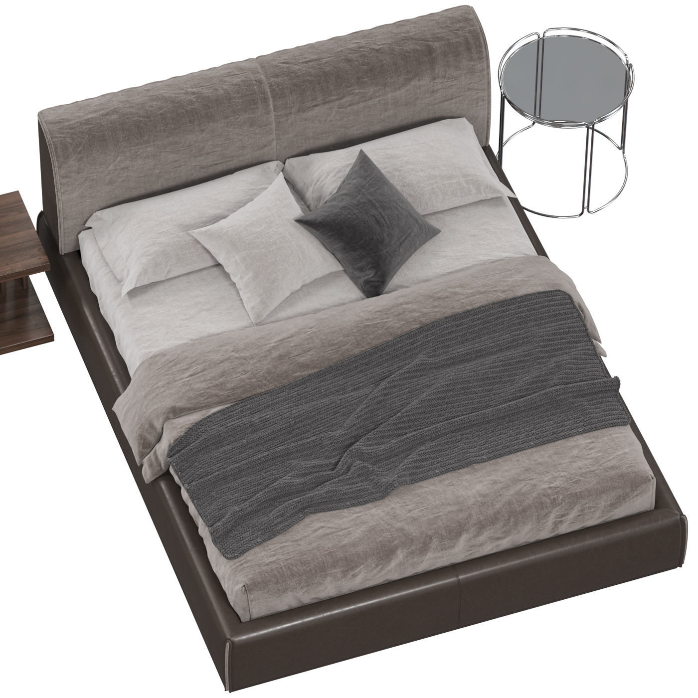 Ditre Italia MONOLITH bed 3D model_1