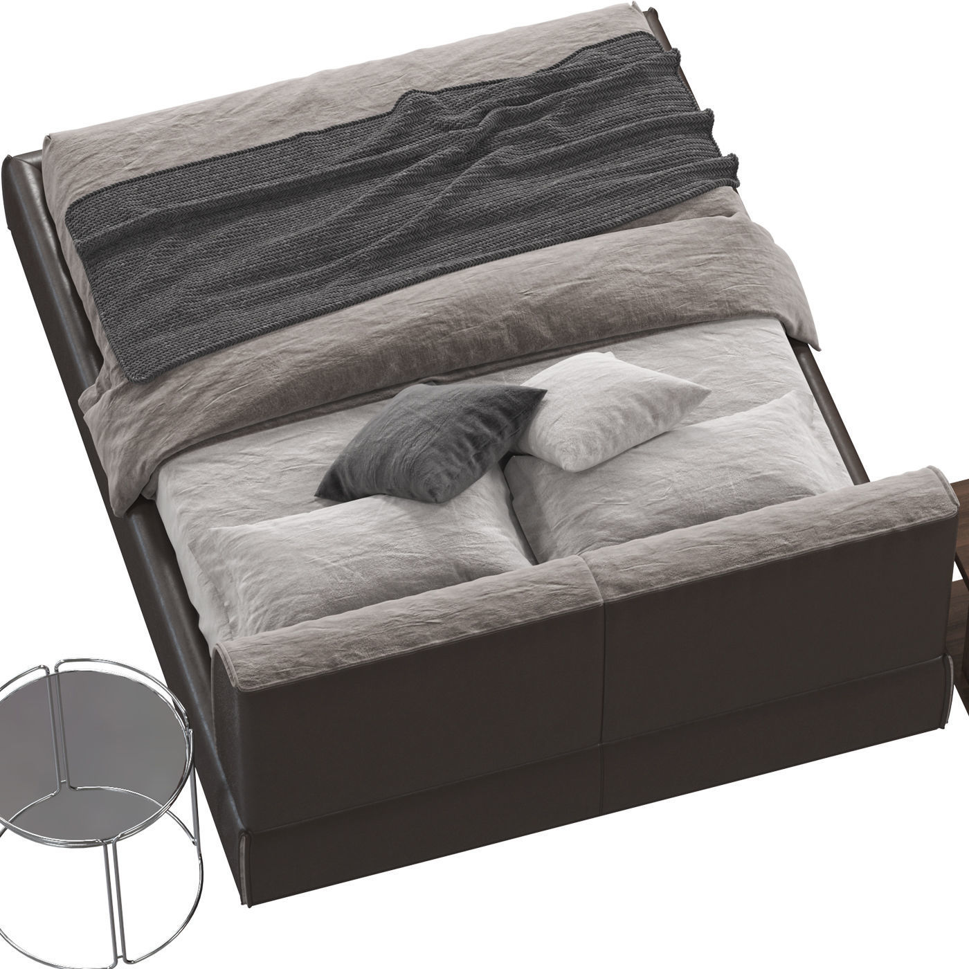 Ditre Italia MONOLITH bed 3D model_3