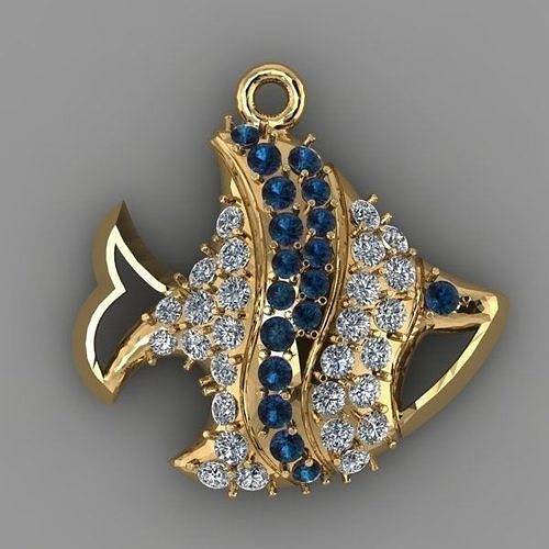 pendant dory fish 3D print model