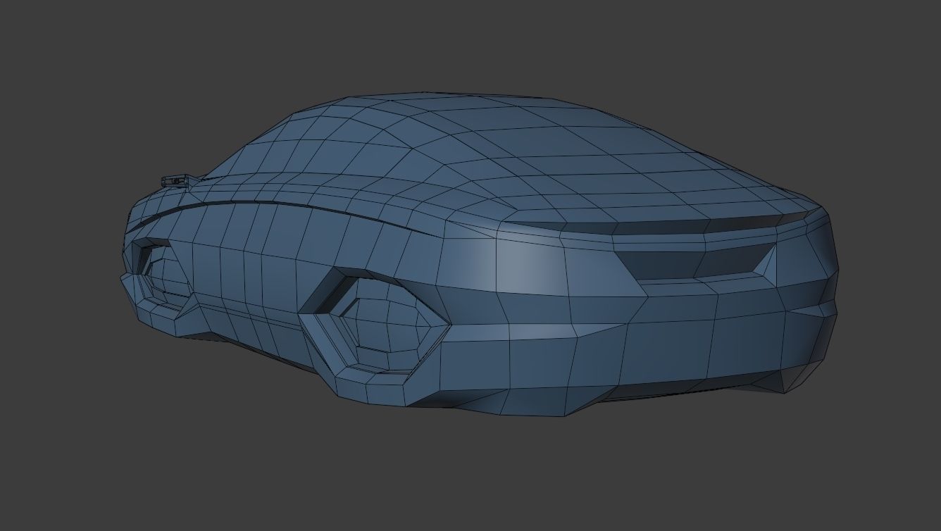 Affekta X2 Sci-Fi concept car CYBER FUTURISTIC Low-poly PBR Low-poly 3D model_18