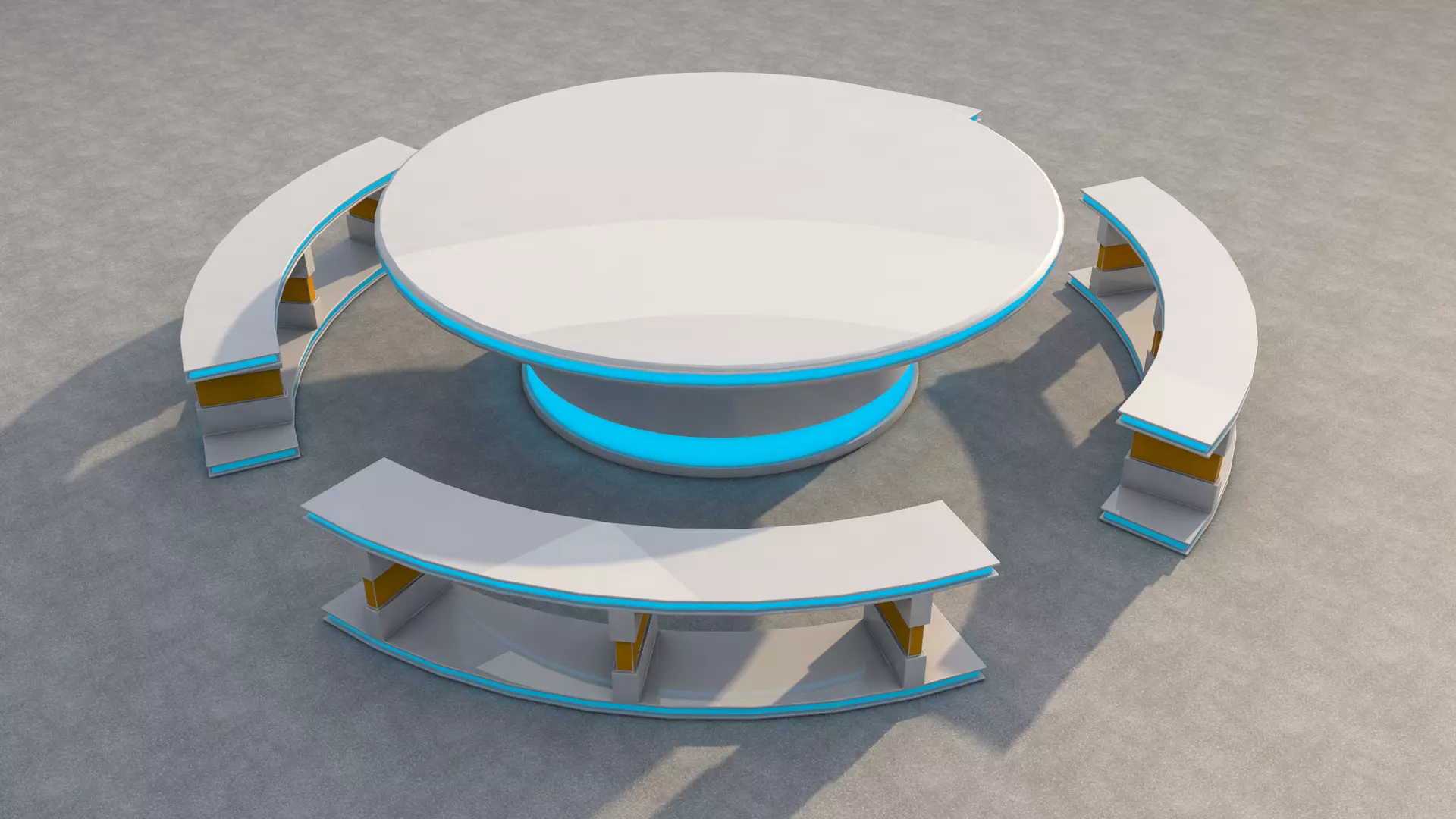 Sci Fi Table 3D model