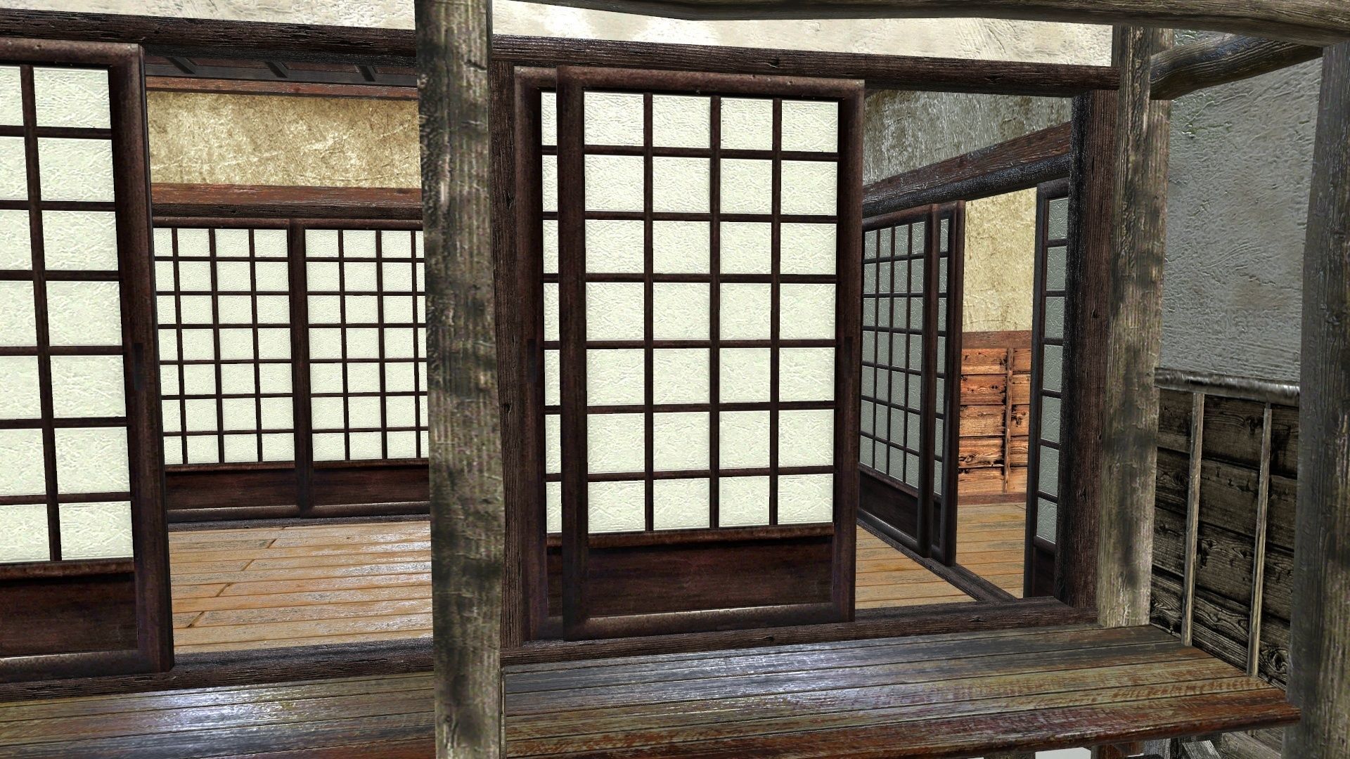 Traditional japanese house Low-poly 3D model_5