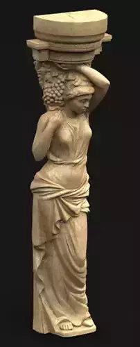 Corbel Decorative woman 2 3D model