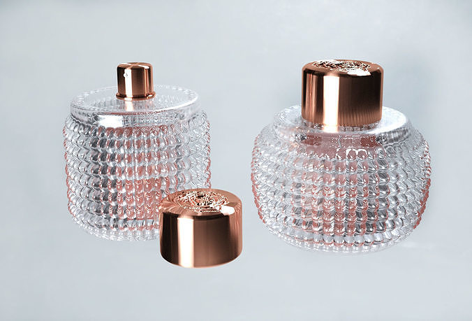 Perfume glass bottle 3D model