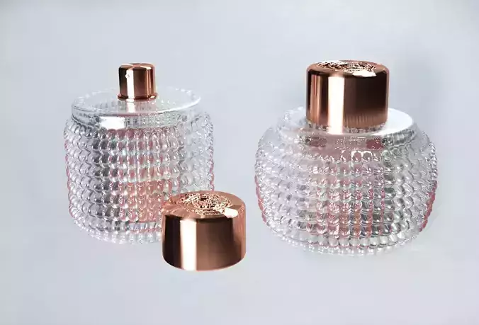 Perfume glass bottle 3D model
