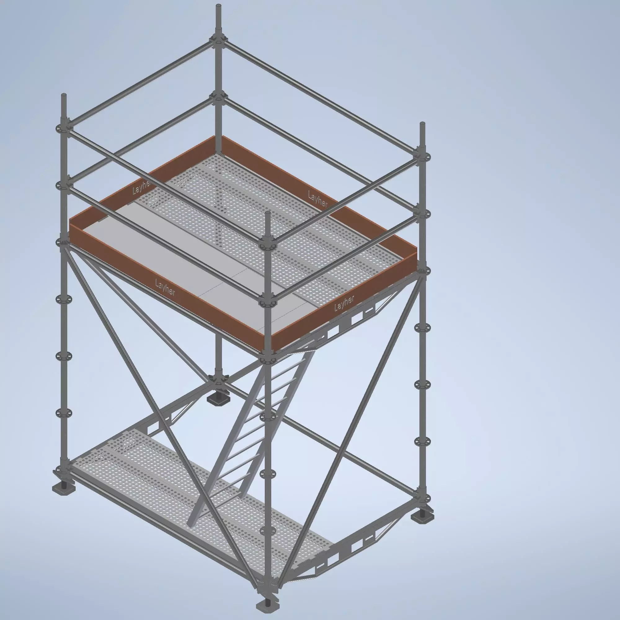 Scaffolding Allround Tower 3D model_0
