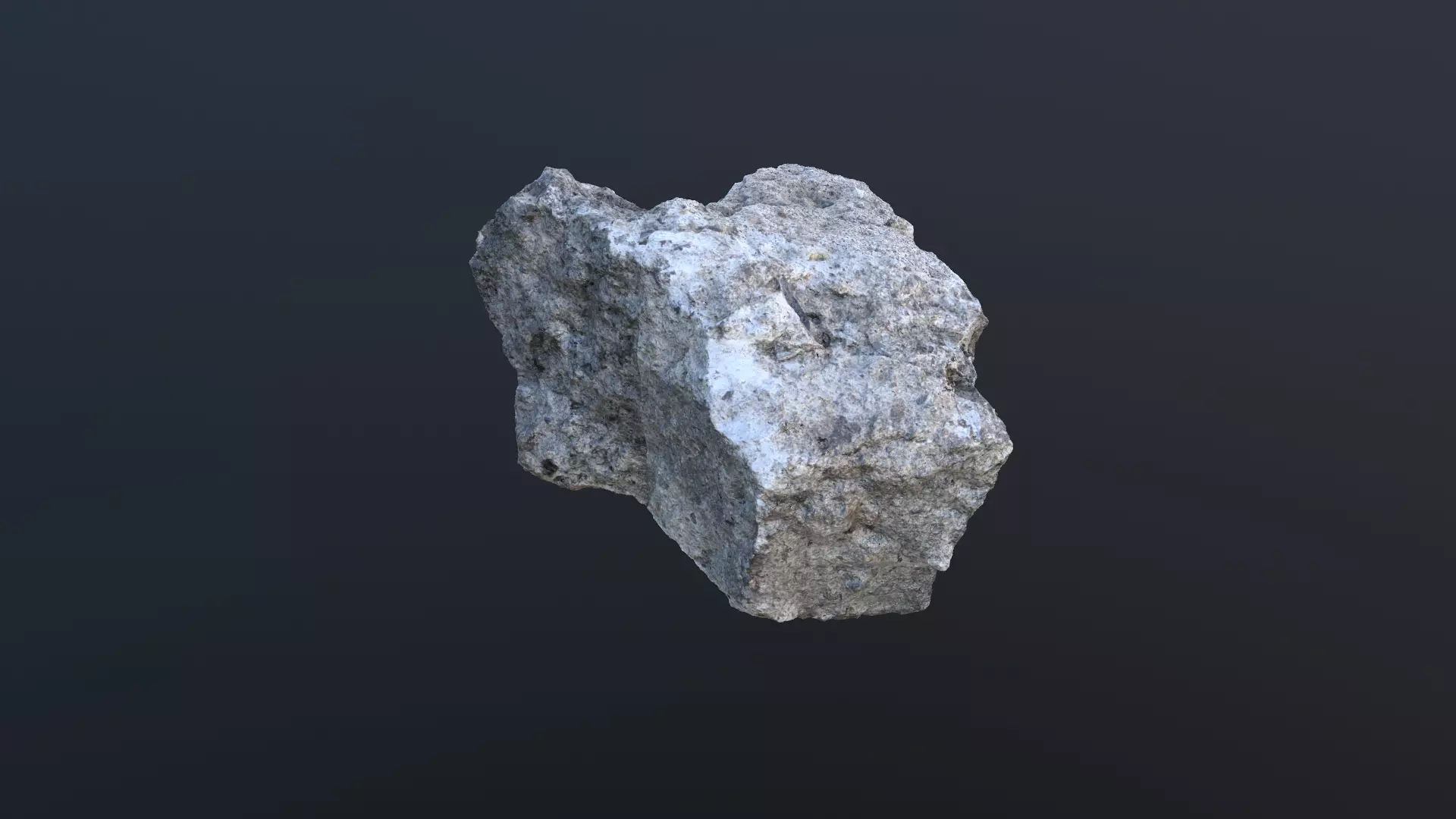 Granite Rock - Scan Low-poly 3D model_0
