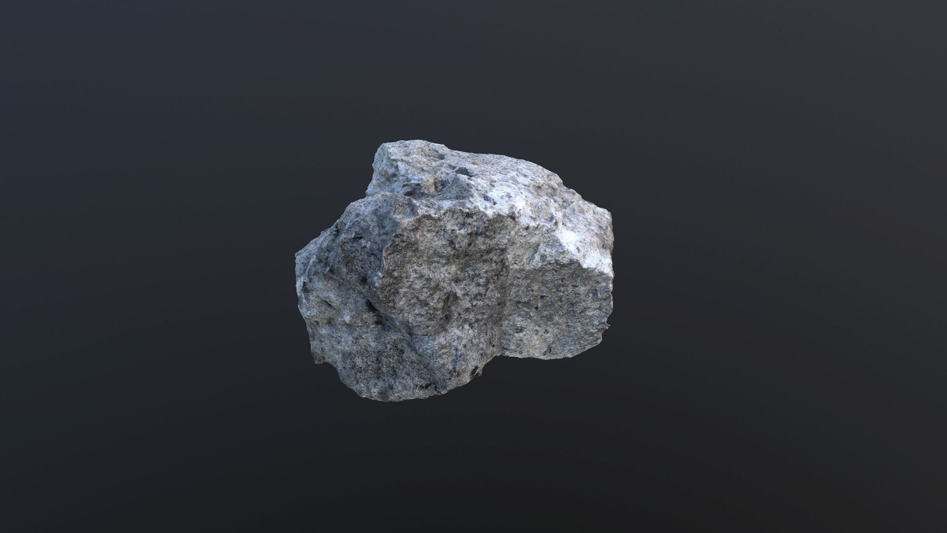 Granite Rock - Scan Low-poly 3D model_4