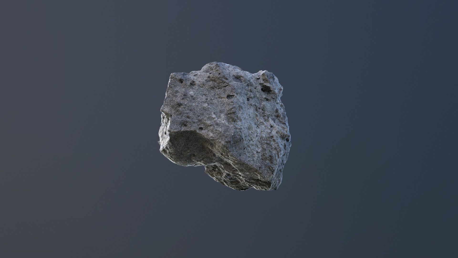 Granite Rock - Scan Low-poly 3D model_2
