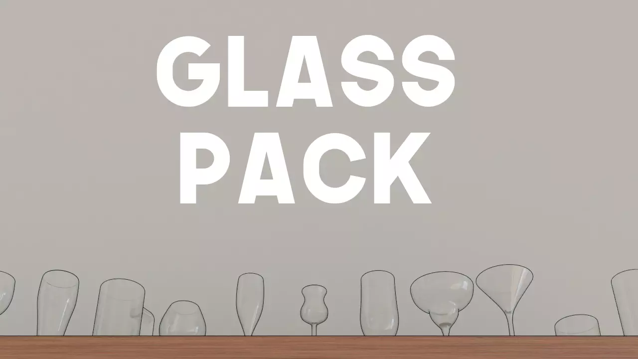 Glass Pack Free 3D model