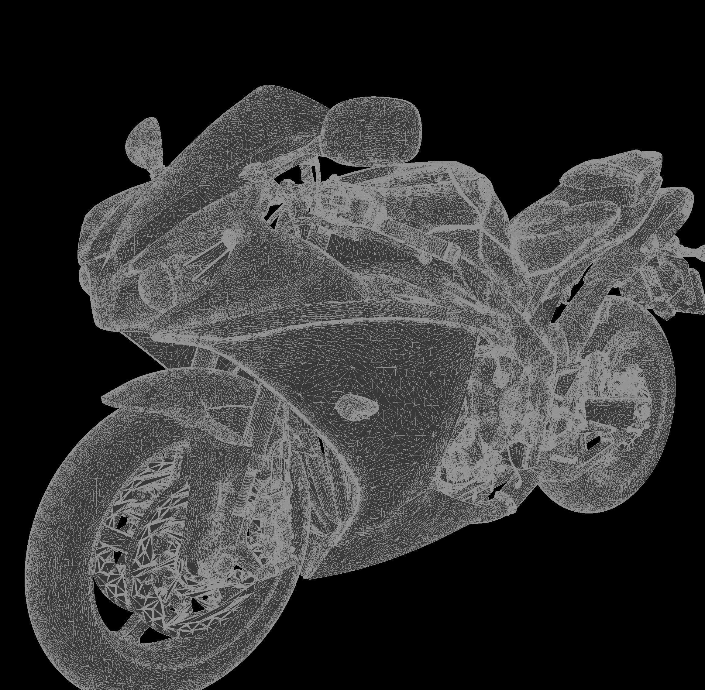 3D Model Yamaha YZF-R1 1000  Ready for Print 3D print model_13